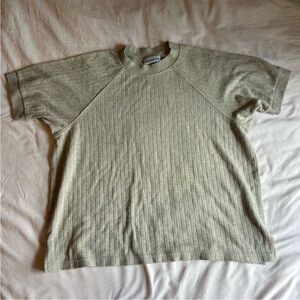 Eccotoo Ribbed Short Sleeve Knit Tee – Size XL